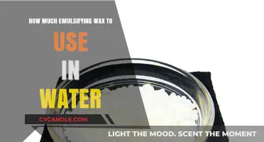 Emulsifying Wax in Water: The Perfect Ratio for Stability