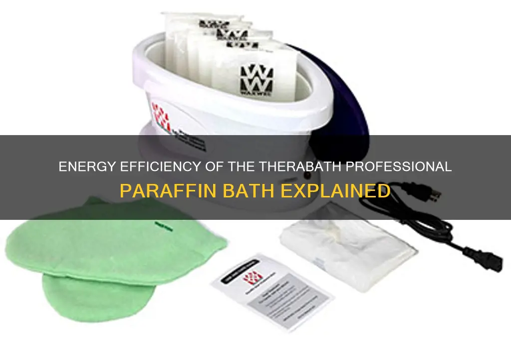 how much energy doesl therabath professional paraffin bath