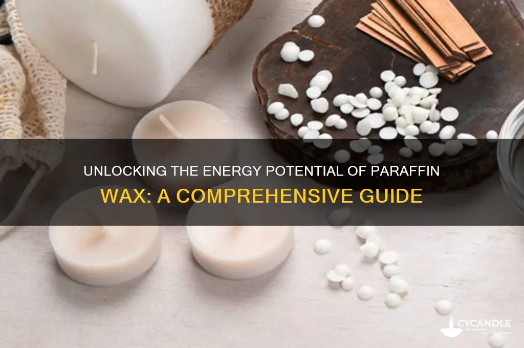 how much energy is in paraffin wax