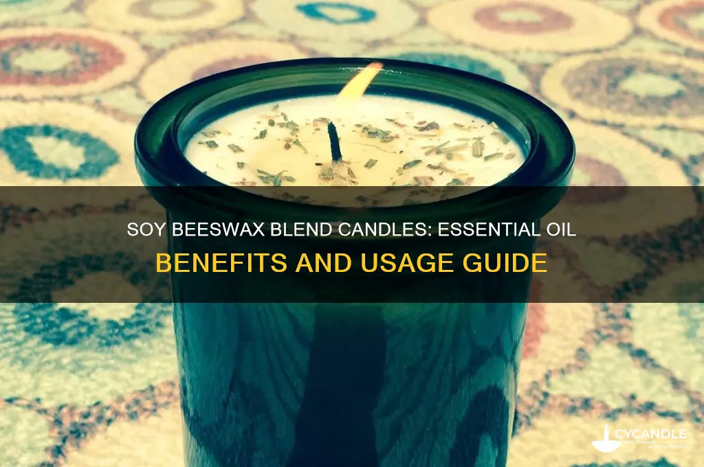 how much essential oil soy beeswax blend candle