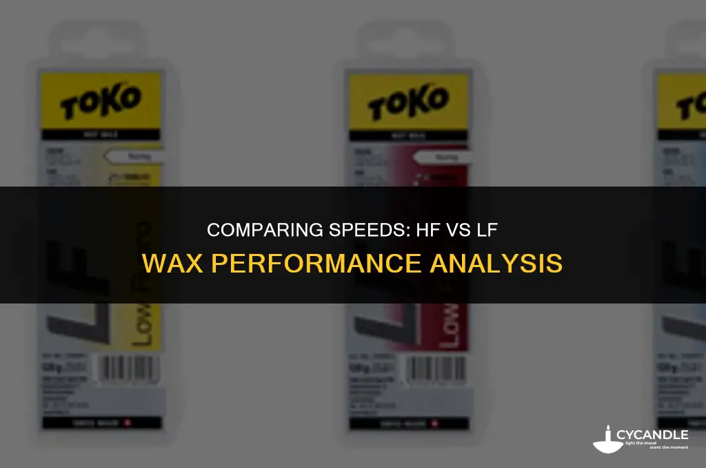 how much faster is hf than lf wax