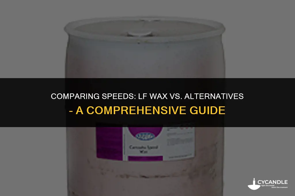 how much faster is lf wax versis