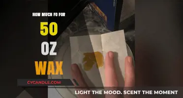 Calculating the Cost: How Much for 50 Ounces of Wax?