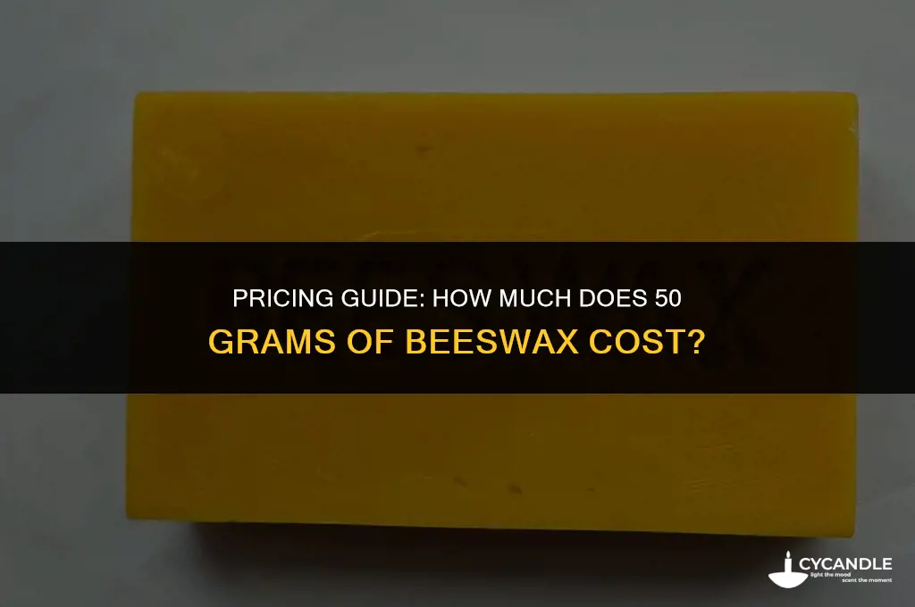 how much for 50 g of bee wax