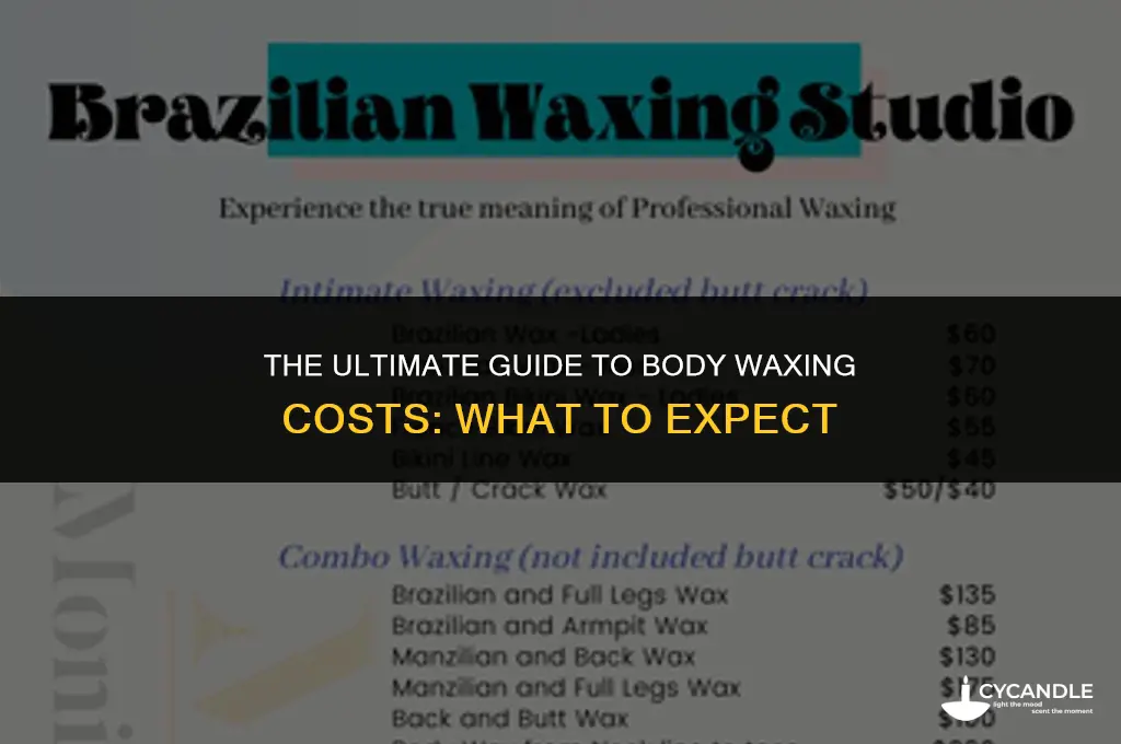 how much for a body wax
