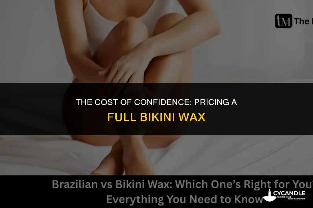 how much for a full bikini wax