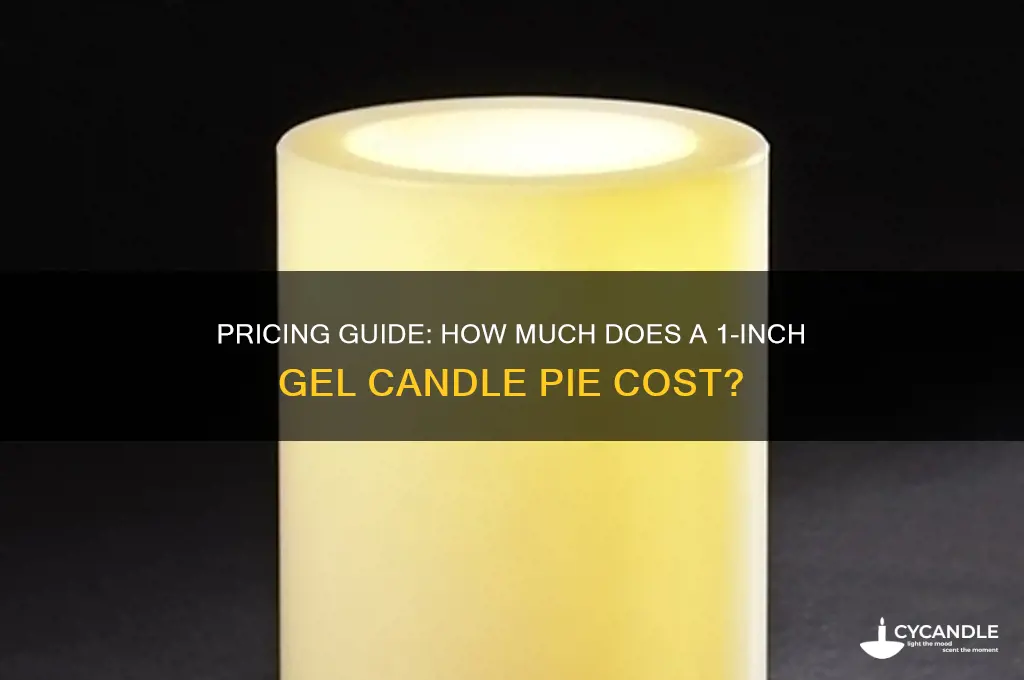 how much for a inch gel candle pie