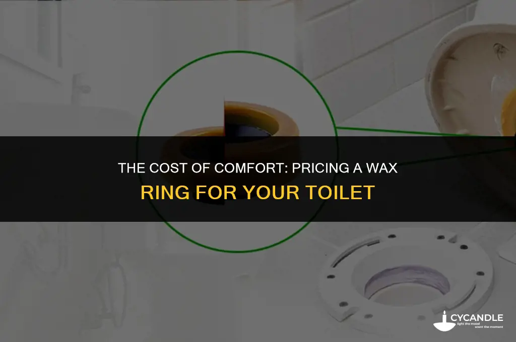 how much for a wax riing for toilet
