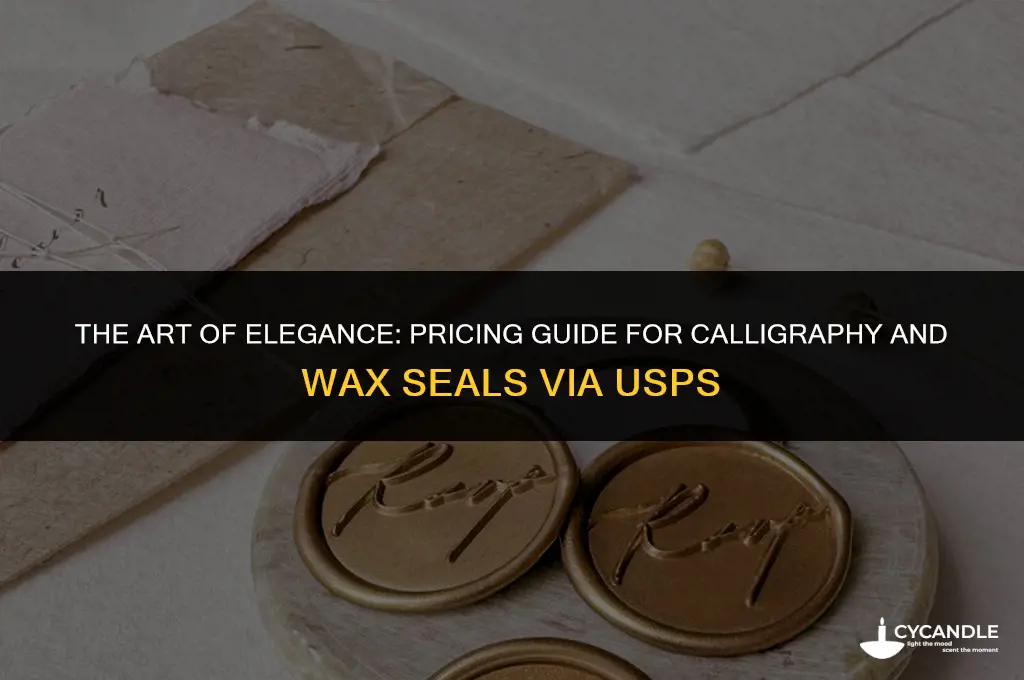 how much for caligraphy and wax seal usps