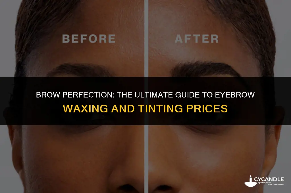 how much for eyebrow wax and tint