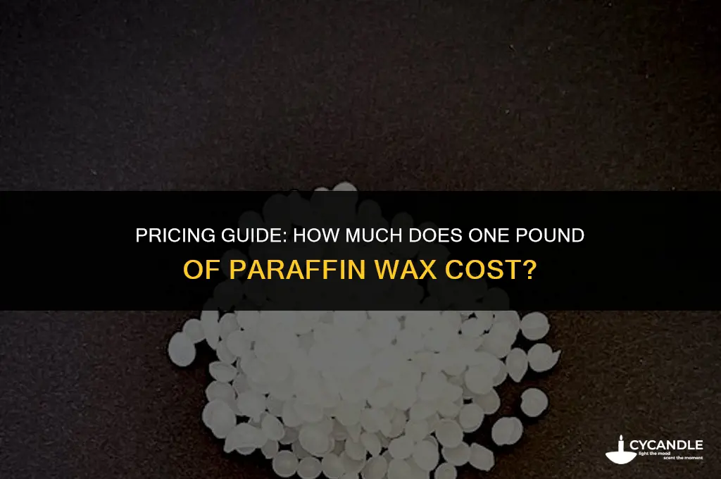 how much for one lb of parrafin wax