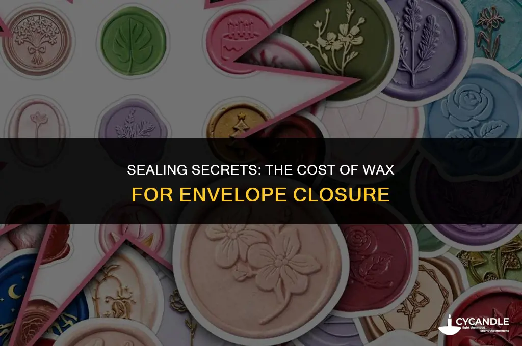 how much for wax to close envelopes with
