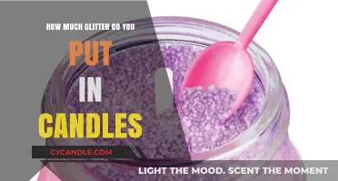 Perfectly Sparkling Candles: Mastering the Right Amount of Glitter