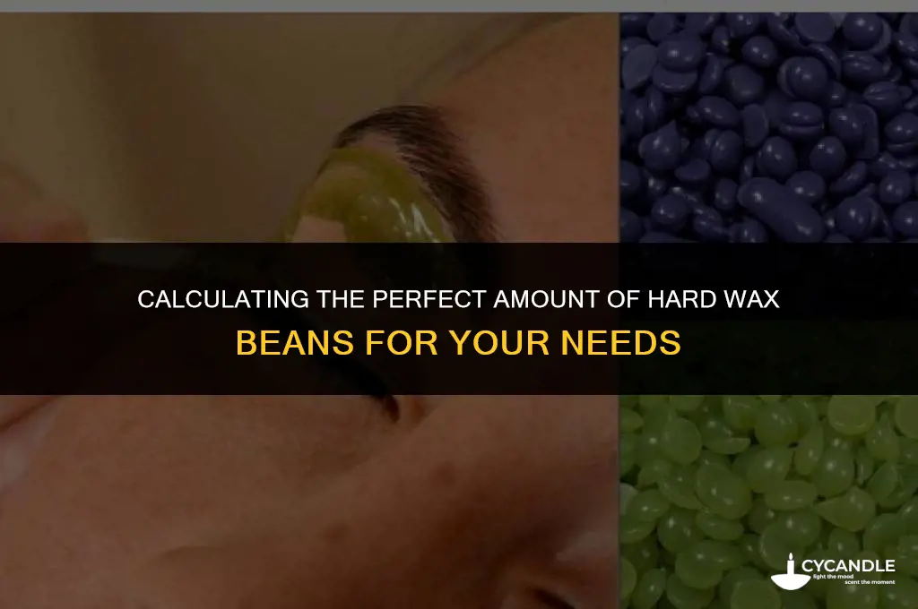 how much hard wax beans do you need
