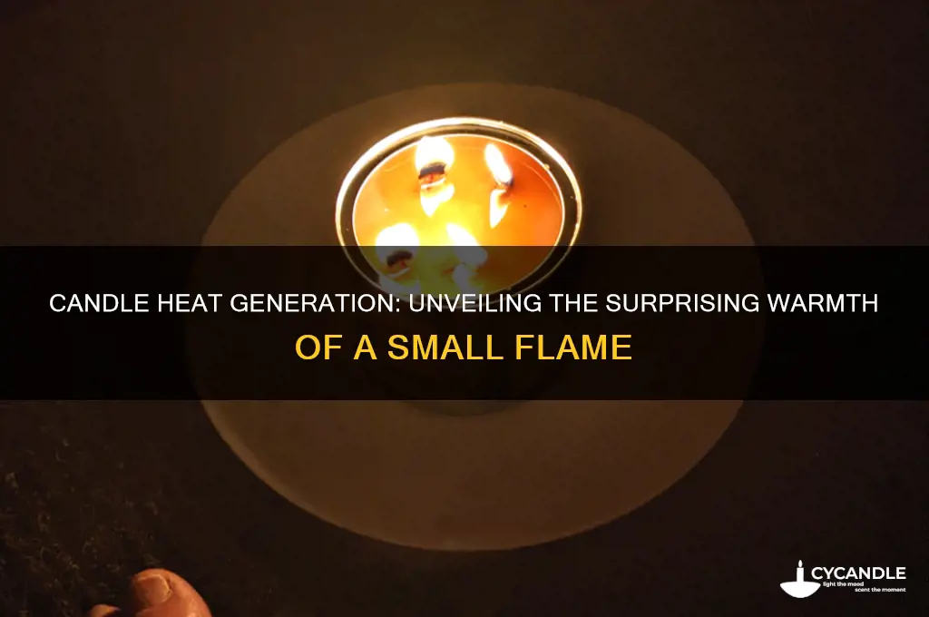 how much heat can a candle generate