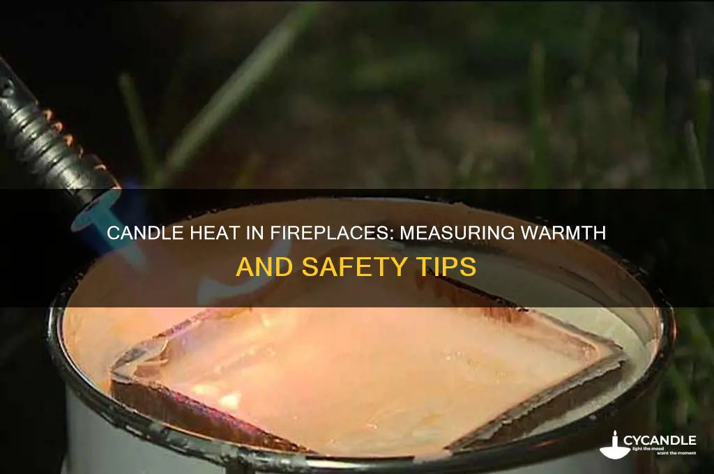 how much heat candles in fireplace