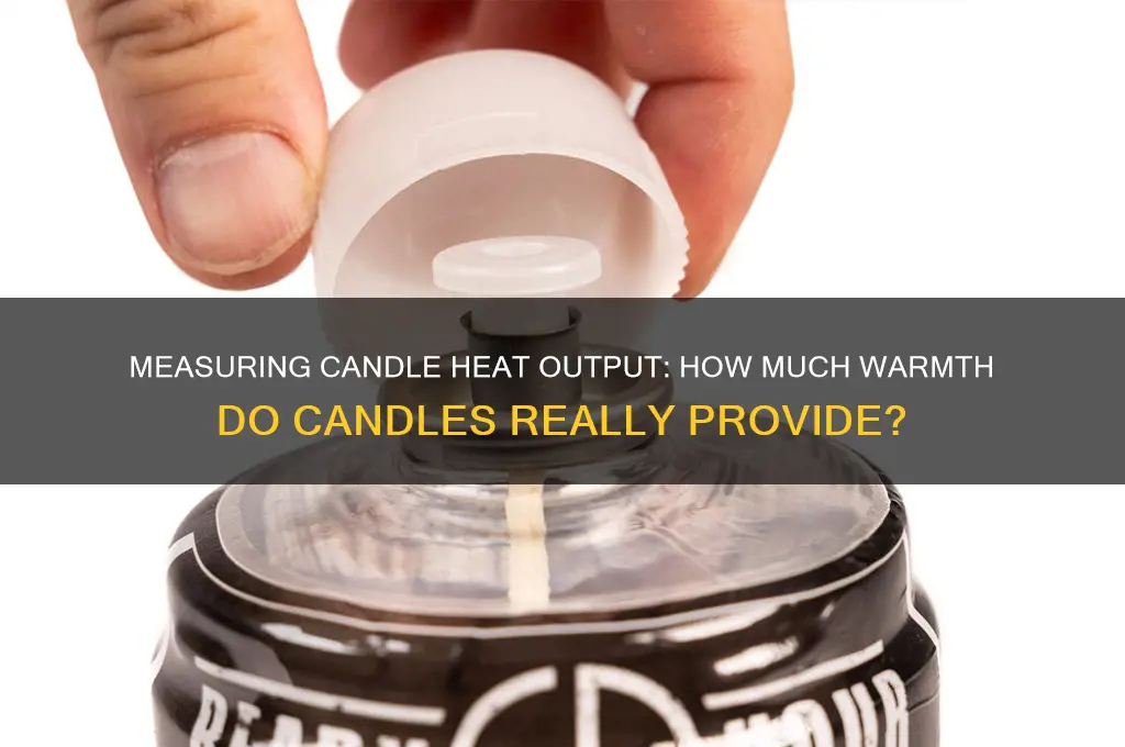 how much heat do candles give off
