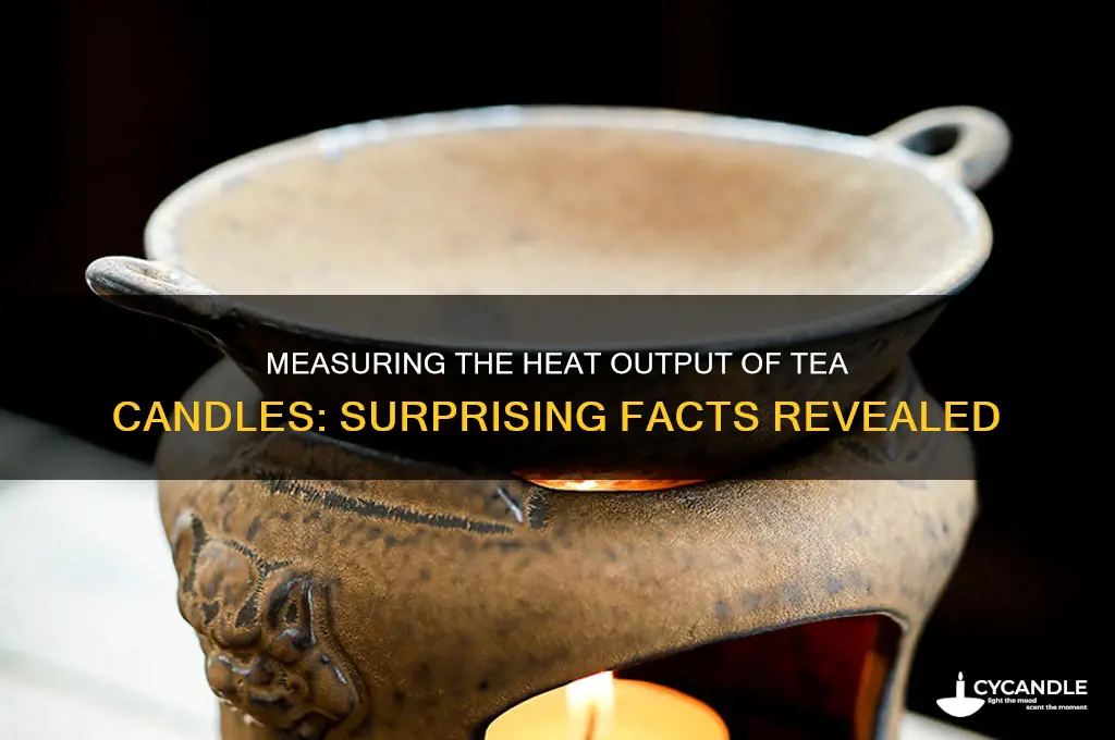 how much heat do tea candles produce