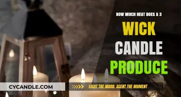 Measuring Heat Output: How Much Warmth Does a 3-Wick Candle Generate?