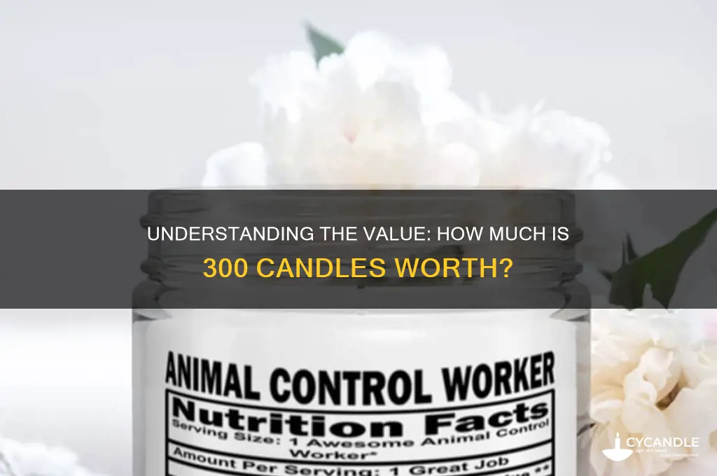 how much in 300 candle