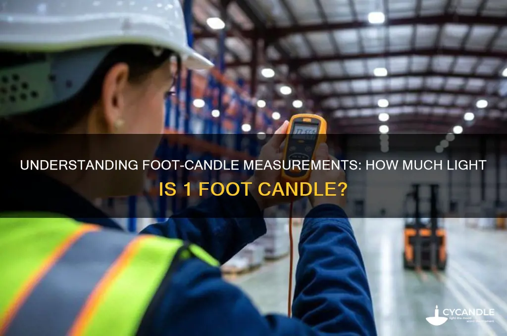 how much is 1 foot candle