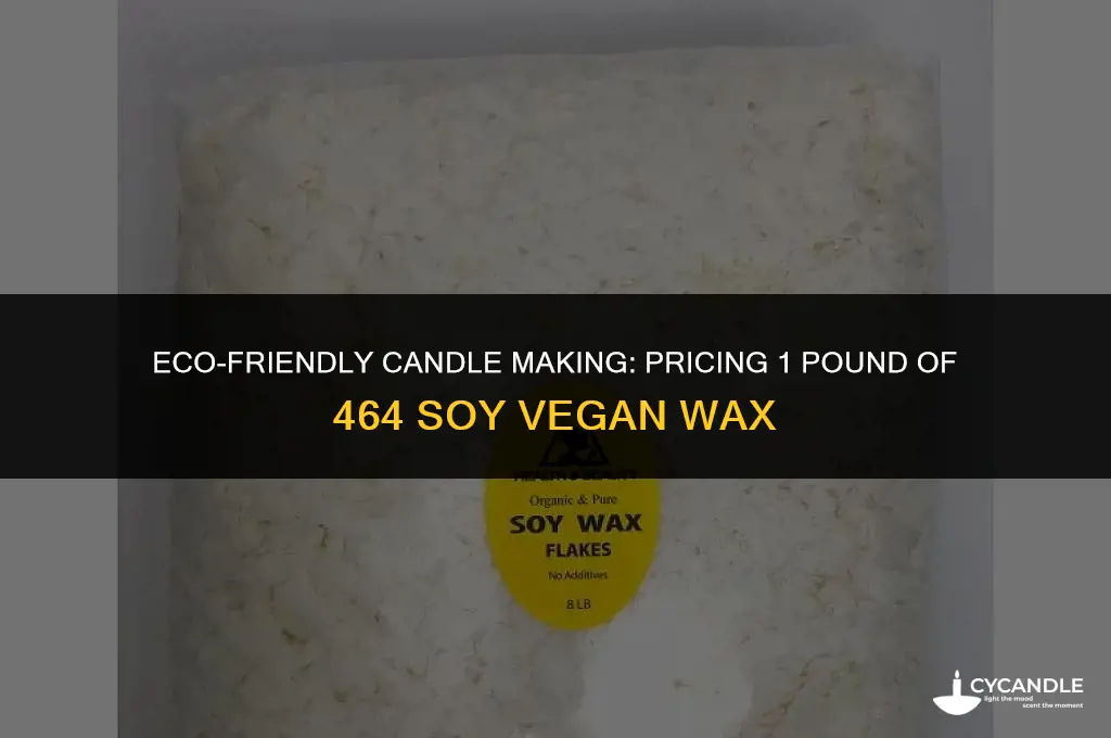 how much is 1 pound of 464 soy vegan wax