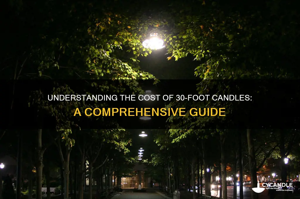 how much is 30 ft candles