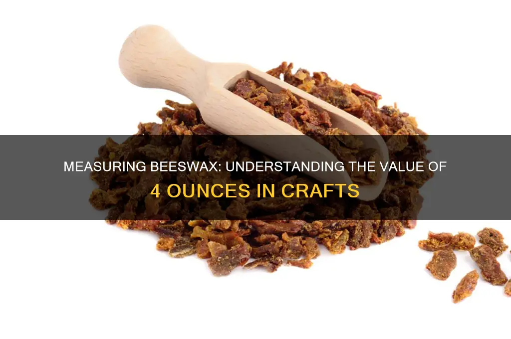 how much is 4 ounce of beeswax