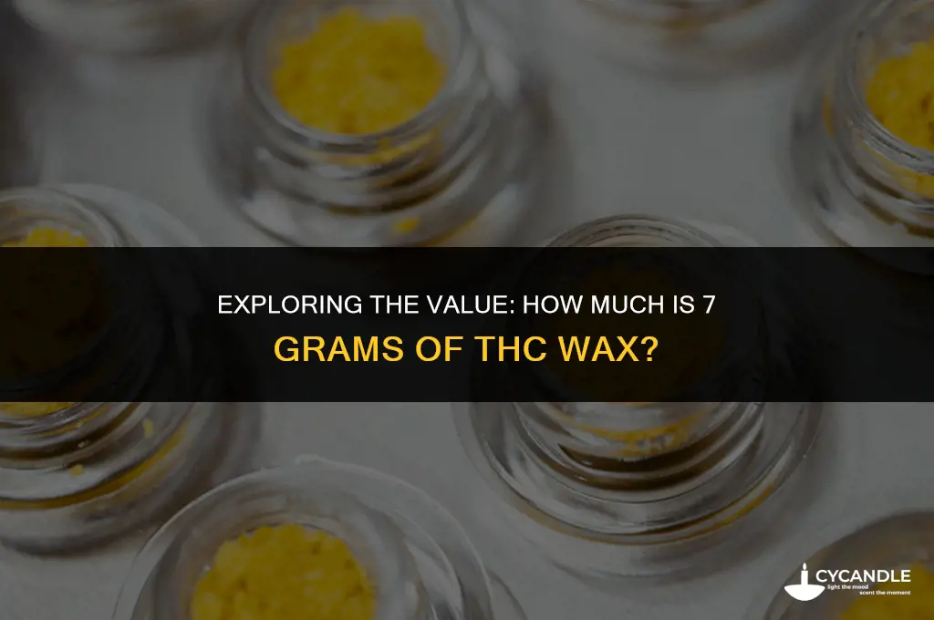 how much is 7 g of thc wax