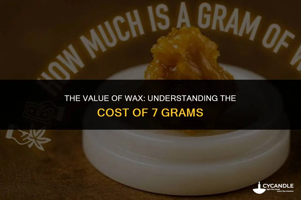 how much is 7 grams of wax worth