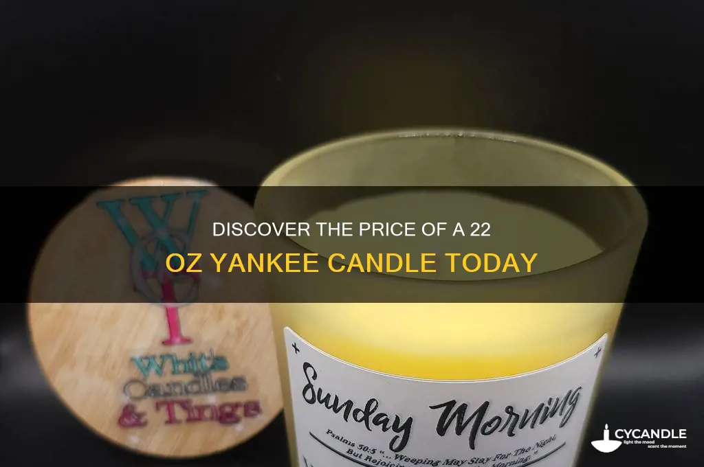 how much is a 22 oz yankee candle
