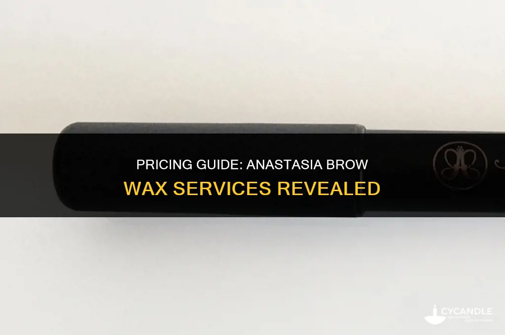how much is a brow wax at anastasia