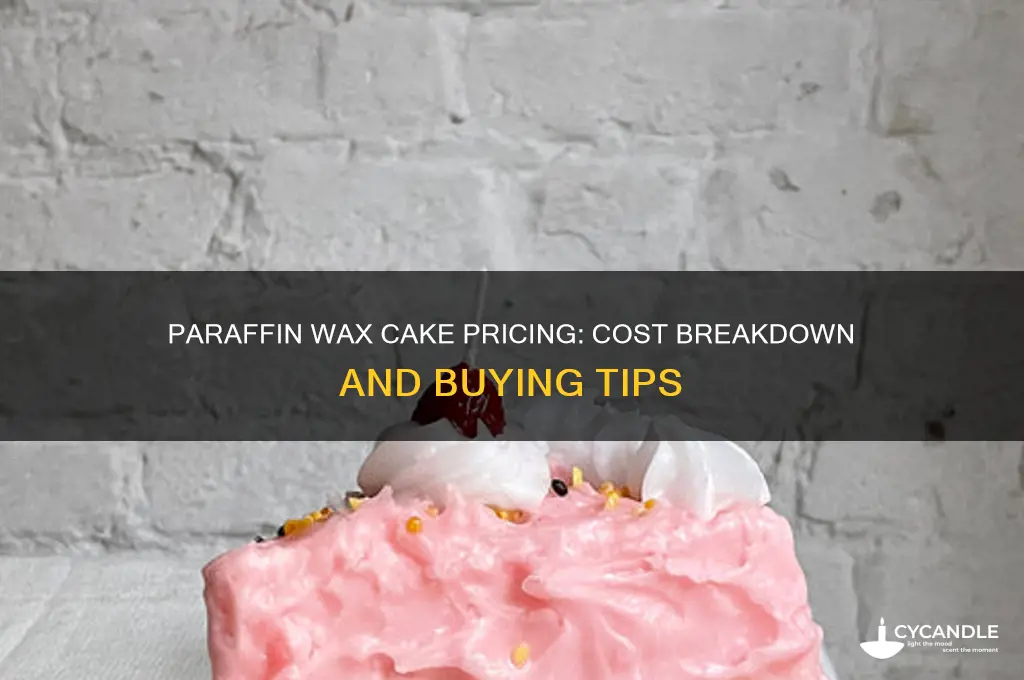 how much is a cake of paraffin wax