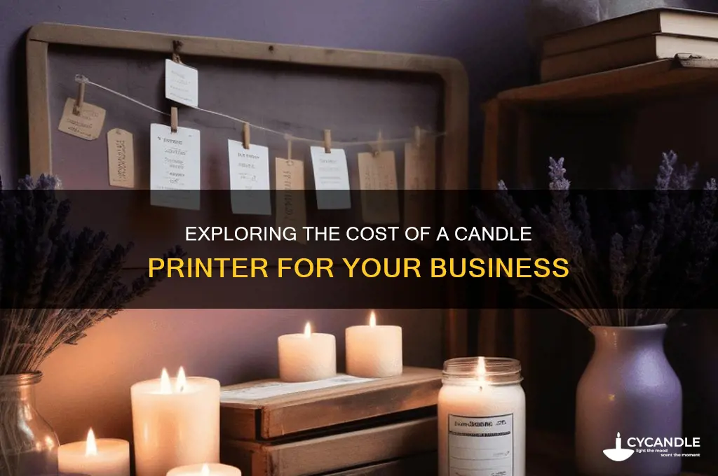 how much is a candle printer