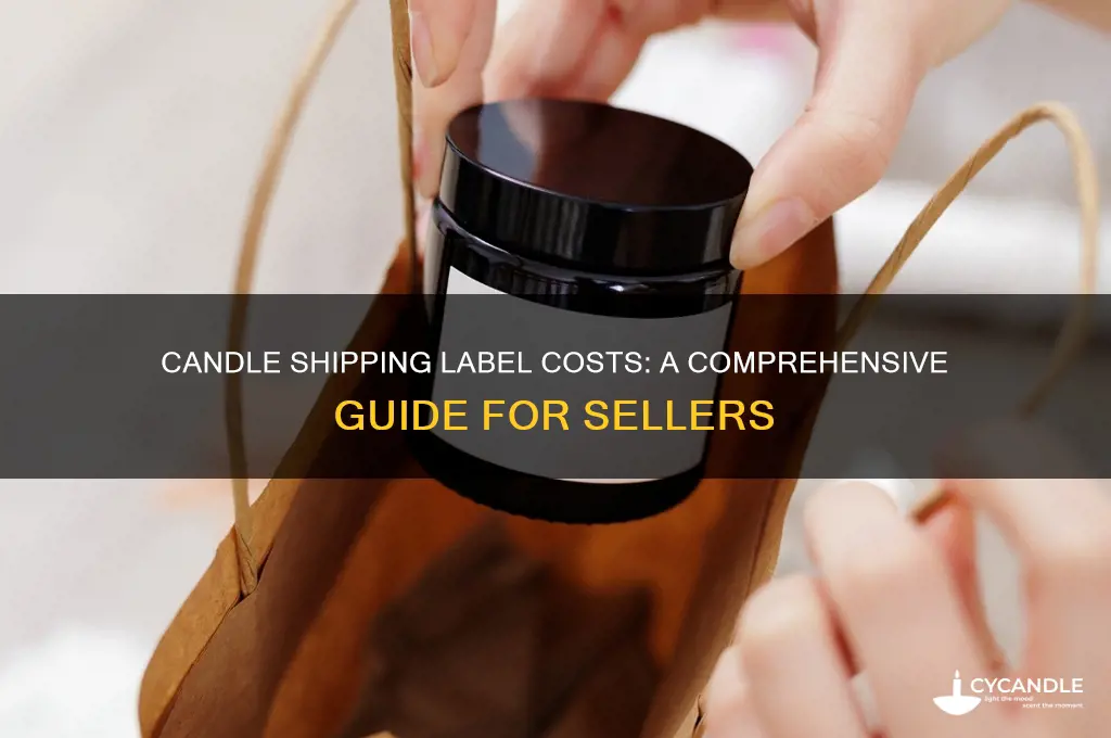 how much is a candle shipping label