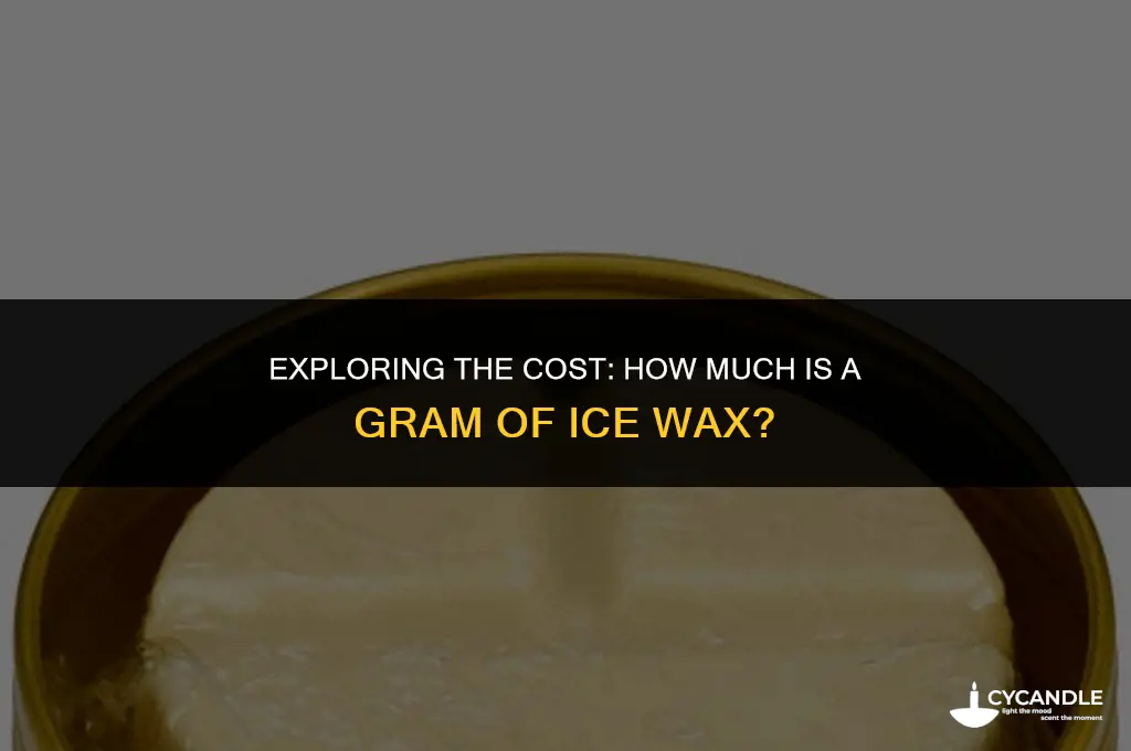 how much is a gram of ice wax