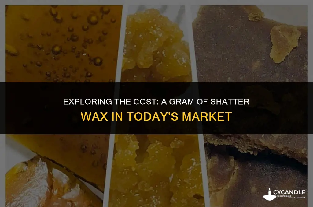 how much is a gram of shatter wax
