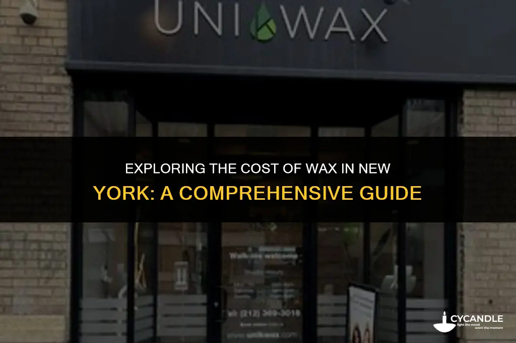 how much is a gram of wax in new york