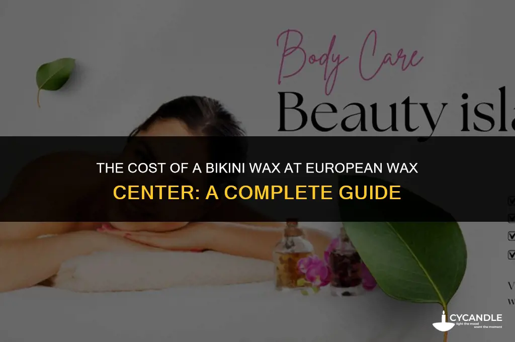 how much is a nikini was at eurooean wax center