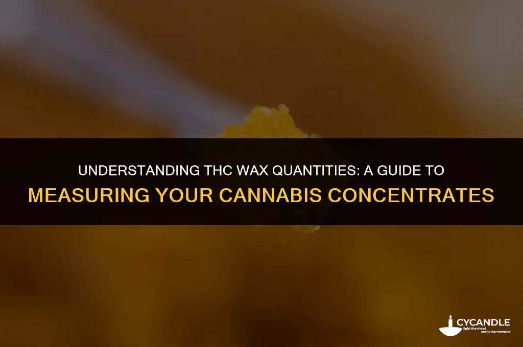 how much is a quarter of thc wax