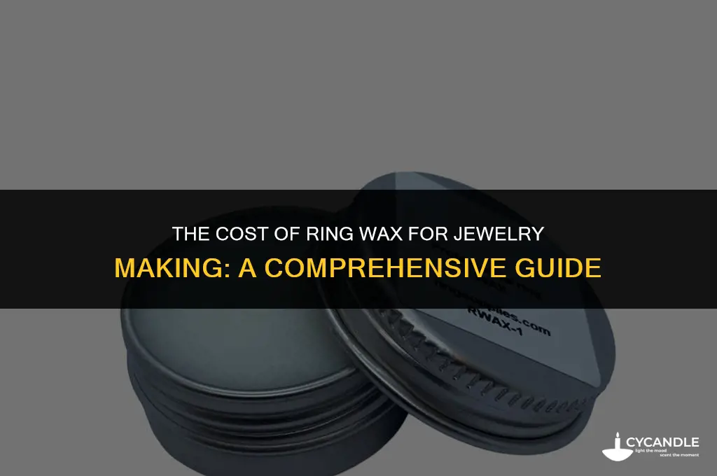 how much is a ring wax for jewelry