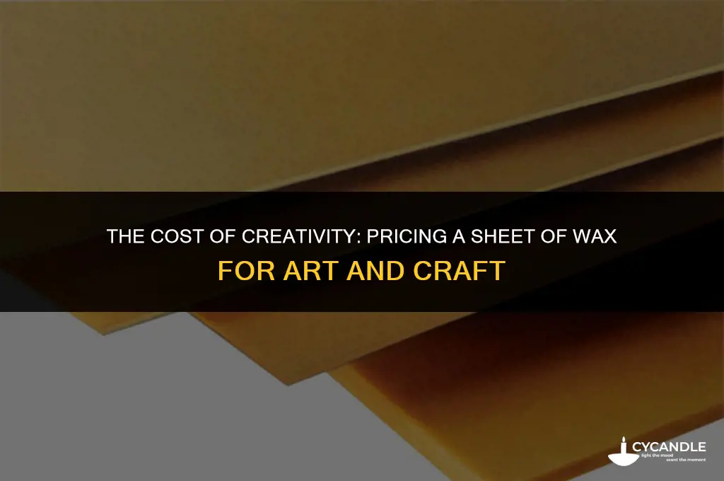 how much is a sheet of wax