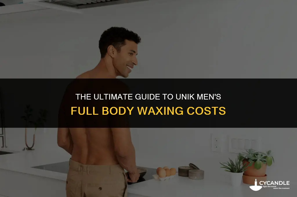 how much is a unik mens full body wax cost