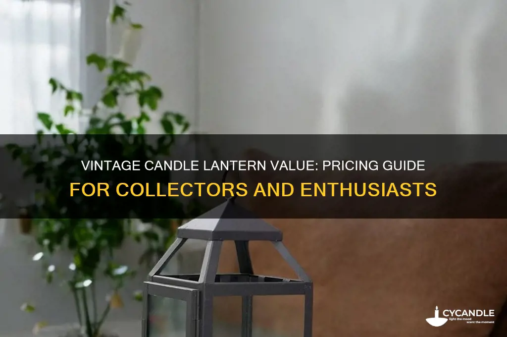 how much is a vintage candle lantern