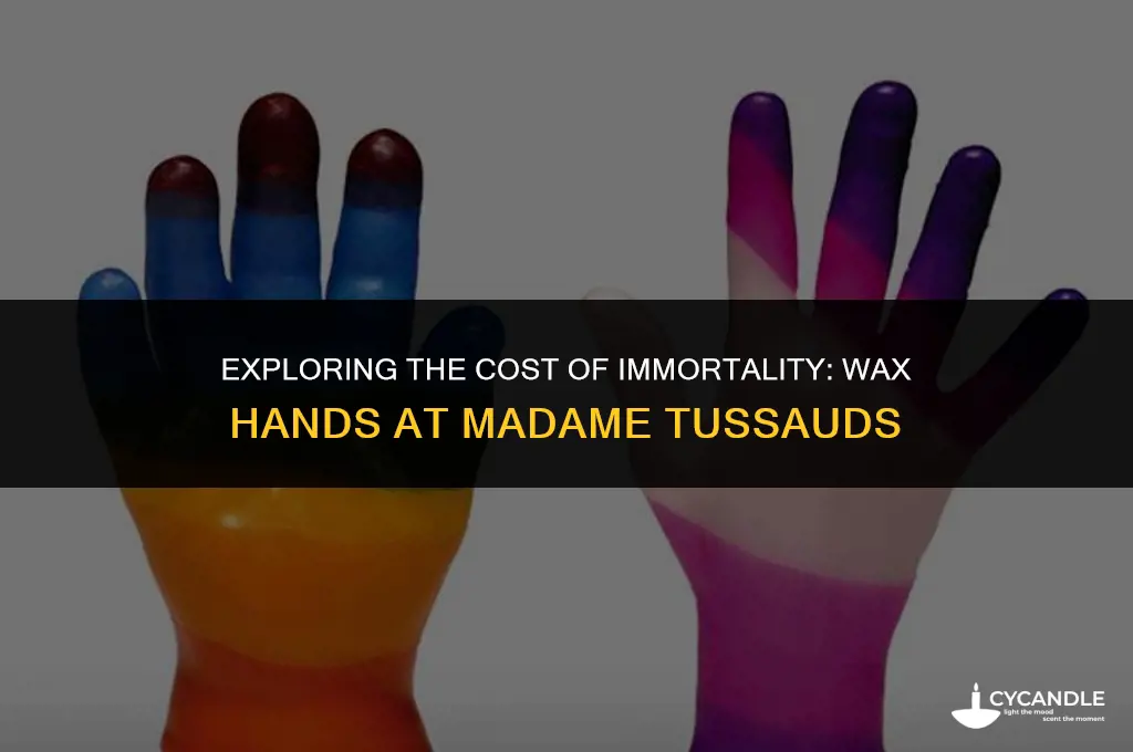 how much is a wax hand at madame tussauds
