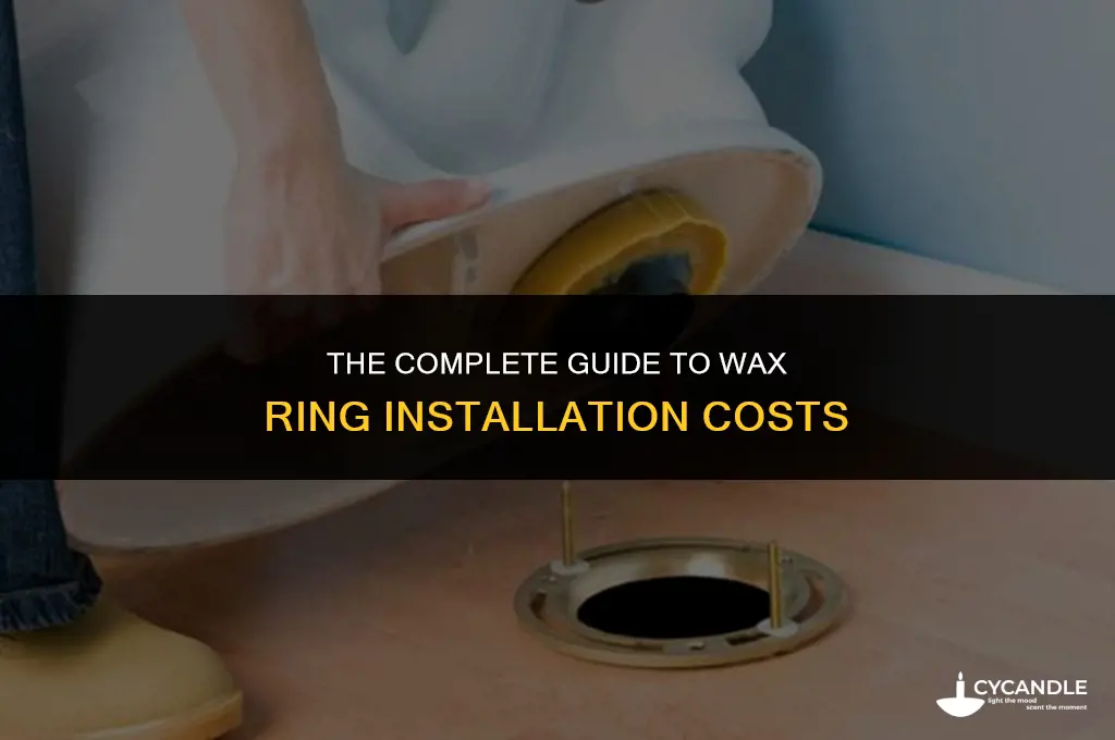 how much is a wax ring installation