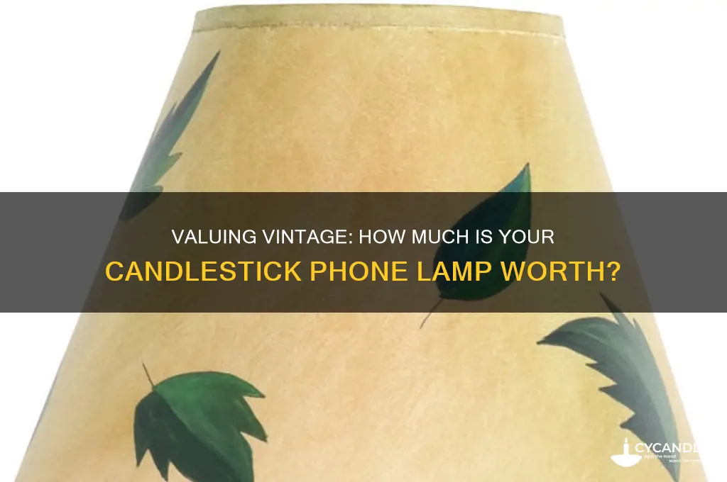 how much is an candle stick phone lamp worth