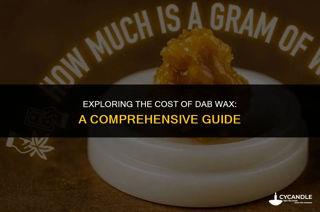 how much is an eight in dab wax cost