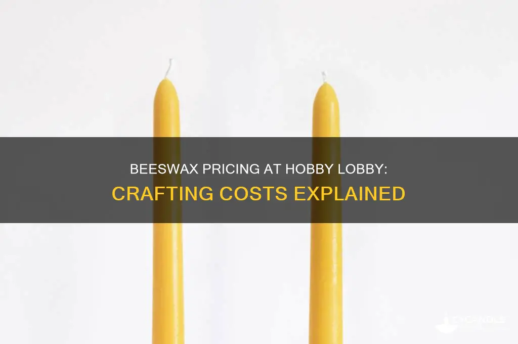 how much is beeswax at hobby lobby