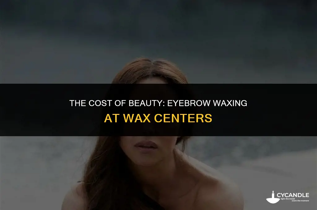 how much is eyebrow waxing wax center